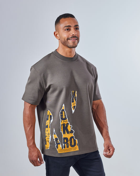 Torn Paper Print T-shirt