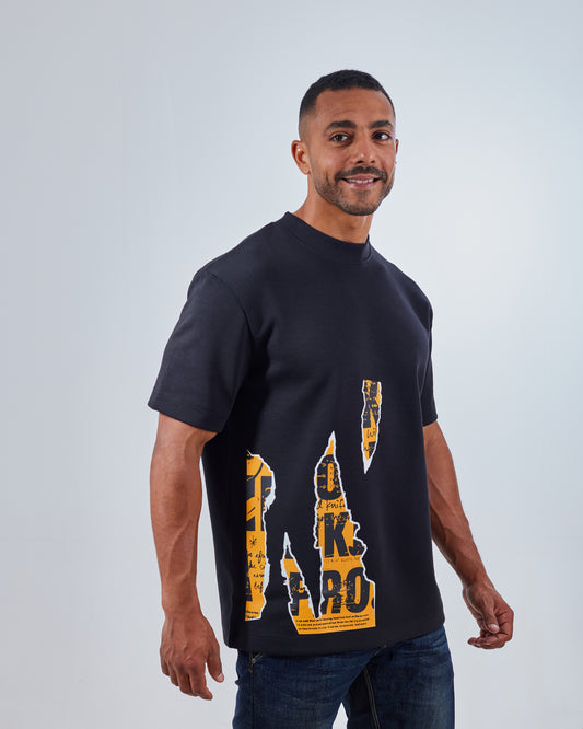 Torn Paper Print T-shirt