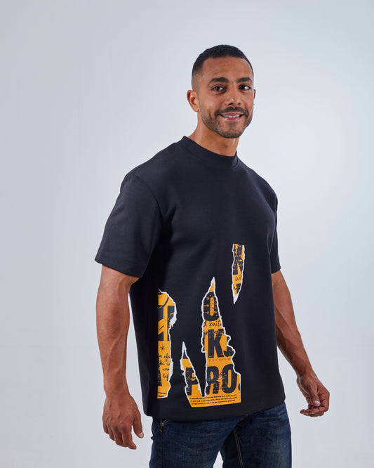 Torn Paper Print T-shirt