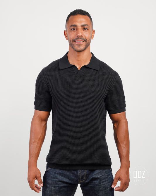 Waffle Polo T-shirt