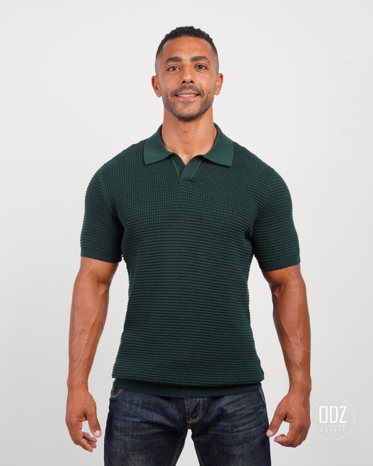 Waffle Polo T-shirt