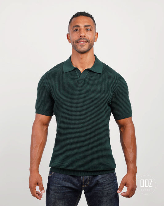 Waffle Polo T-shirt