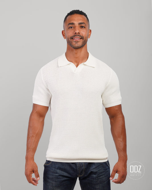 Waffle Polo T-shirt