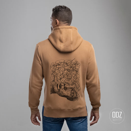 Carmel Cropped Sides Mind Explosion Hoodie