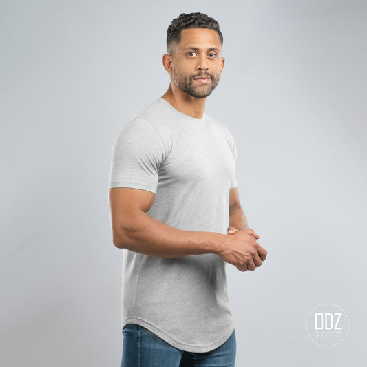 Grey Curved Strings T-shirt