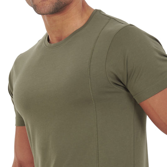 Olive Split Strings T-shirt