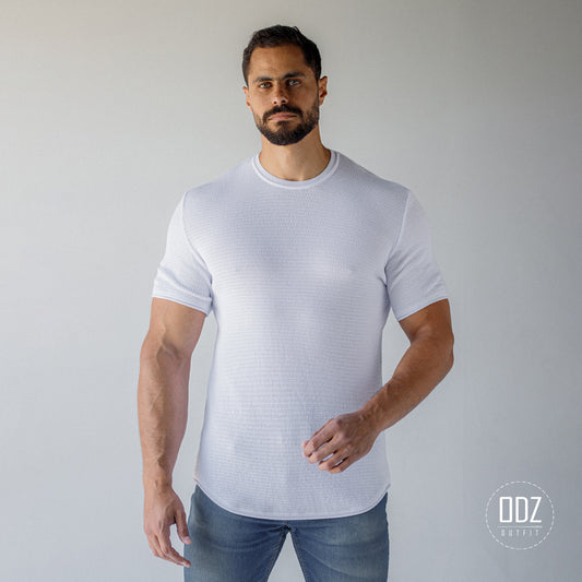 Flat Knitting Curved T-shirt