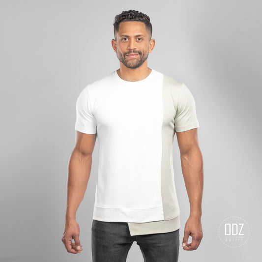 White X Moss Grey 2 Tone T-shirt