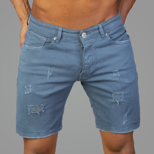 Navy Blue Jeans Shorts