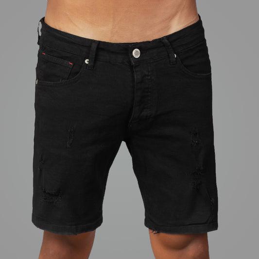 Black Jeans Shorts