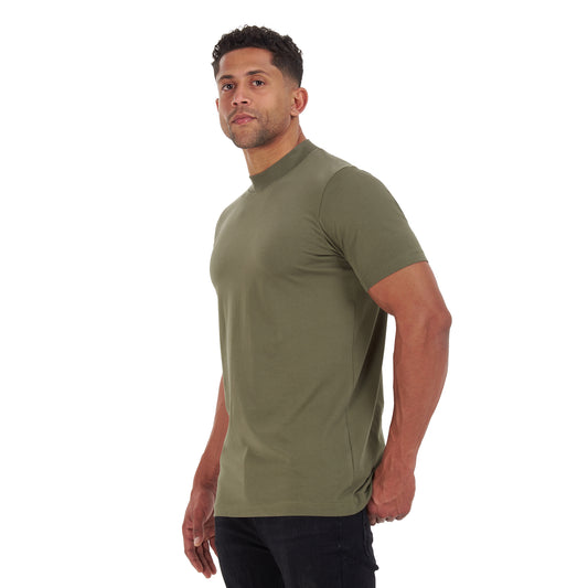 Olive High Neck T-shirt