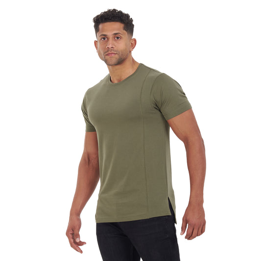 Olive Split Strings T-shirt