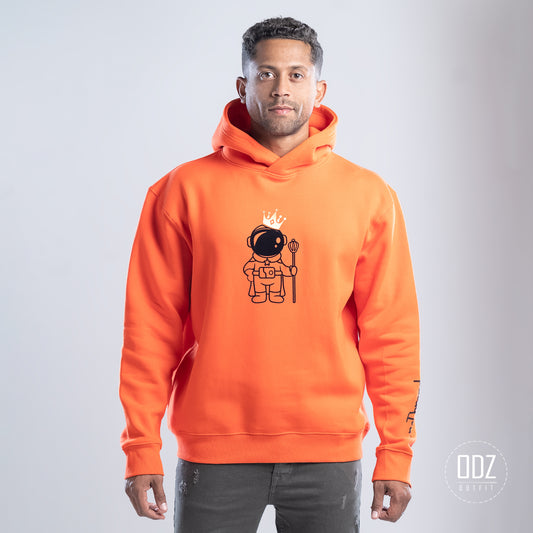 Orange Oversize Astro. King Hoodie