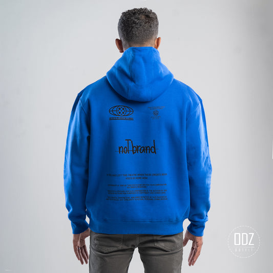 Pepsi Blue Oversize Film Credits Hoodie